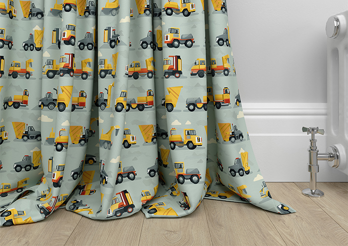 Construction Crew, Cement Grey - Made to Measure Curtains - Image 6